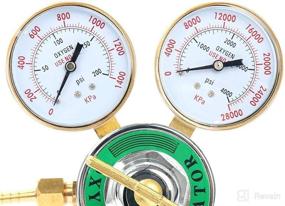 img 2 attached to 🔧 Oxygen Regulator with Large Tank Gauge for Cutting Torch - CGA 540