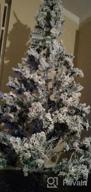 img 1 attached to Experience A Winter Wonderland With The AMERIQUE 7Ft Flocked Christmas Tree, Authentic And Sturdy Metal Stand Included! review by Jennifer Johnson