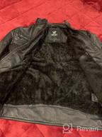 img 1 attached to RAY Boys' Leather Motorcycle Jacket with Collar - Clothing for Jackets & Coats review by Josh Kim