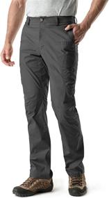 img 4 attached to Water-Resistant Men'S Hiking Pants With Stretch Cargo Design, Lightweight And UPF 50+ For Outdoor Adventures