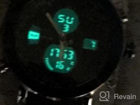 img 5 attached to Водонепроницаемые светодиодные аналоговые кварцевые деловые часы с роскошным силиконовым ремешком для мужчин и мальчиков от Weicam