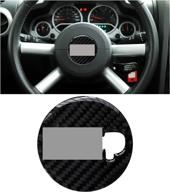 🚗 shuday carbon fiber steering wheel emblem stickers: enhance your jeep wrangler 2007-2010 interior with style! логотип