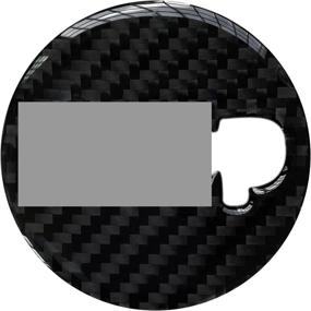 img 3 attached to 🚗 ShuDay Carbon Fiber Steering Wheel Emblem Stickers: Enhance Your Jeep Wrangler 2007-2010 Interior with Style!