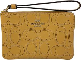 img 1 attached to Coach Signature Leather Corner Wristlet Women's Handbags & Wallets via Wristlets