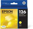 epson t126 durabrite yellow ink cartridge for stylus and workforce printers - standard capacity logo