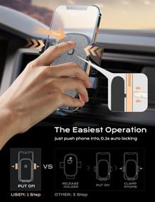 img 2 attached to 📱 Hands-Free Car Vent Phone Mount Holder for iPhone 13 Pro Max and More - LISEN Universal Holder