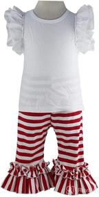 img 2 attached to Wennikids Toddler Cotton Cropped 5X Large Apparel & Accessories Baby Girls ... Clothing