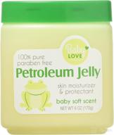 baby love 100% pure baby soft scent petroleum jelly pack, 3-pack, 6 oz (170 g) logo