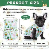 🐶 adorable puppy shirts: 10 piece set of breathable cartoon print clothes for small dogs and cats логотип