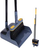🧹 home broom and dustpan set, jehonn long handle lightweight 180° rotating broom set for indoor use, upright standing dustpan with comb teeth - ideal store sweep set for room, kitchen, lobby, and office logo