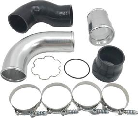 img 3 attached to 🔧 Silver 3.5-Inch Cold Side Intercooler Pipe & Boot Upgrade Kit for Ford 6.7L Powerstroke Diesel 6.7 F-250 F-350 F-450 2011-2016