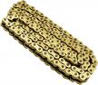 gold 525-120 o-ring drive chain replacement for suzuki honda kawasaki atv motorcycle with 525 pitch and 120 links - wflnhb logo