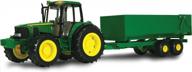 experience realistic farming fun with tomy john deere big farm tractor & wagon set logo