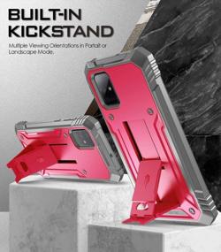 img 2 attached to Samsung Galaxy A71 5G Case: Poetic Revolution Series Full-Body Rugged Shockproof Protection With Kickstand & Built-In Screen Protector - Not For Verizon UW Or 4G