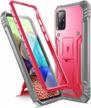 samsung galaxy a71 5g case: poetic revolution series full-body rugged shockproof protection with kickstand & built-in screen protector - not for verizon uw or 4g logo