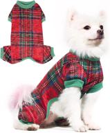 🐾 soft and warm fleece dog jammies with 4 legs – topkins puppy onesie outfits for cold weather, perfect pet clothing for small to medium dogs логотип