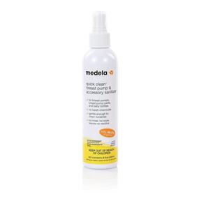 img 4 attached to Medela Quick Clean Breast Pump Sanitizer Spray - No Rinse, 99.9% Germ Elimination, 8Oz