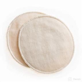 img 4 attached to 🐑 Organic Merino Wool Nursing Pads - Original Style, Medium Size, 7 inch Diameter: A Gentle and Soft Solution