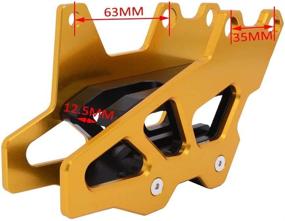 img 2 attached to 🏍️ AnXin Motorcycle CNC Chain Guide Guard Protection for Yamaha & Suzuki Models - WR250F, WR400F, WR426F, WR450F, YZ125, YZ250, YZ250F, YZ400F, YZ426F, YZ450F, RM125, RM250, RMZ250, RMZ450, RMX450Z, DRZ250, DRZ400, DRZ400E, DRZ400S, DRZ400SM - Gold