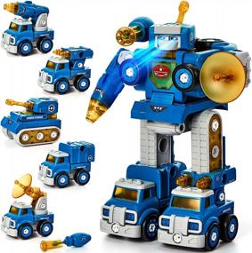 img 4 attached to 5 In 1 Take Apart STEM Toys For 5+ Year Old Boys - Perfect Birthday Gifts For Kids Age 6-8!