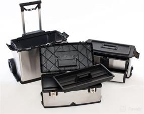 img 1 attached to Versatile TRINITY 3-in-1 Stainless Steel Suitcase Toolbox: A Perfect Companion for Storage and Travel Needs
