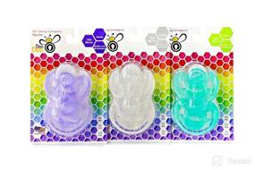 img 3 attached to Bee Bee 6 Pacifiers - Soft Silicone Orthodontic Shaped for Natural Sucking, 12+ Months, BPA-Free - Pack of 6, Clear/Lilac/Green