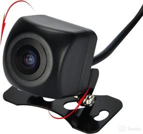 img 4 attached to 🚗 Canying Car Universal 170 Degree HD Mini Rear View Camera: Night Vision for Backup Parking