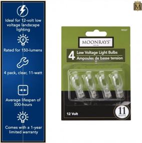 img 2 attached to Moonrays 95527 Wedge Base Outdoor Lighting Bulbs With 150 Lumens (Clear, 11 Watts, Low Voltage, 4 Per Pack)