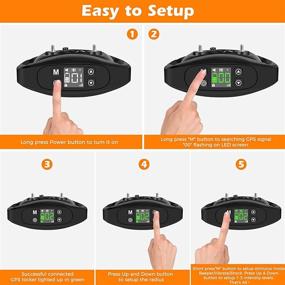 img 2 attached to 🐶 BHCEY GPS Wireless Dog Fence System: Portable and Adjustable Containment for Large and Small Dogs with 6560Ft Signal Range