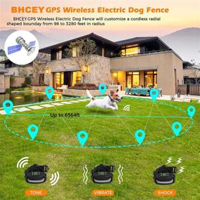 img 3 attached to 🐶 BHCEY GPS Wireless Dog Fence System: Portable and Adjustable Containment for Large and Small Dogs with 6560Ft Signal Range