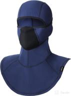 ❄️ ausflug cold weather motorcycle balaclava: full face cover for winter - windproof, warm, breathable, and uv protective for men and women in biking, cycling, running, skiing, and snowboarding логотип