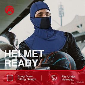 img 1 attached to ❄️ AUSFLUG Cold Weather Motorcycle Balaclava: Full Face Cover for Winter - Windproof, Warm, Breathable, and UV Protective for Men and Women in Biking, Cycling, Running, Skiing, and Snowboarding
