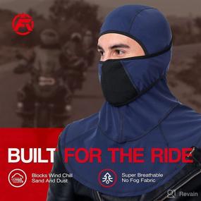 img 3 attached to ❄️ AUSFLUG Cold Weather Motorcycle Balaclava: Full Face Cover for Winter - Windproof, Warm, Breathable, and UV Protective for Men and Women in Biking, Cycling, Running, Skiing, and Snowboarding