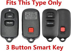 img 1 attached to 🔑 Rpkey Silicone Keyless Entry Remote Control Key Fob Cover Case Protector Replacement for Scion xA xB Celica Echo FJ Cruiser Highlander Prius RAV4 Tacoma Tundra Yaris HYQ12BBX HYQ12BAN