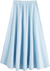 img 3 attached to SweatyRocks Womens Vintage Pleated Elastic Women's Clothing : Skirts