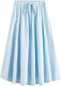 img 4 attached to SweatyRocks Womens Vintage Pleated Elastic Women's Clothing : Skirts