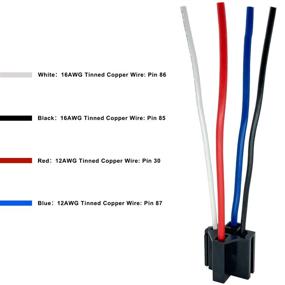 img 2 attached to 12-Pack Automotive Relay Kit With Interlocking Harness Socket Holder And Heavy-Duty Pigtail - IRhapsody 4-Pin 40/30AMP SPST 12V Relay, Ideal For 12-Volt Applications