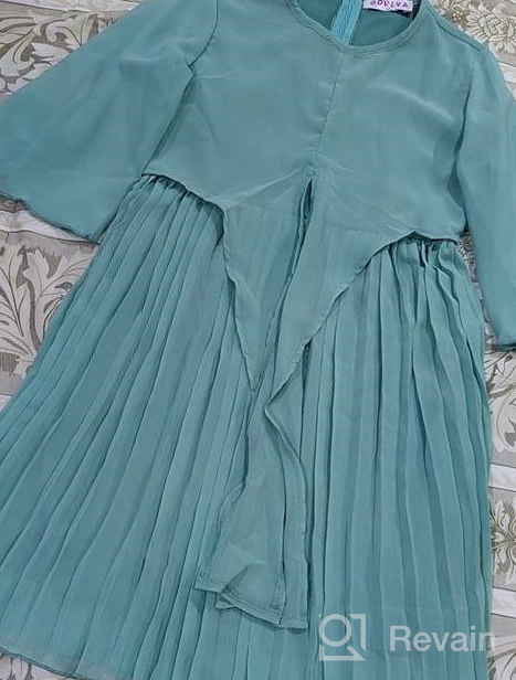 img 1 attached to Stylish and Sophisticated: GORLYA Elegant Chiffon Pleated GOR1032 Girls' Clothing review by Alan Brewer