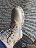 img 1 attached to Hiker Chic: Waterproof Women'S Ankle Boots With Combat Style And Low Heel review by Martha Robinson