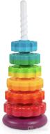 🌈 rainbow spinning stacking tower - ollie & olive learn & play - educational toy for toddlers and babies 12 months+ - promotes hand-eye coordination - gender-neutral learning toy for boys and girls логотип