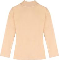 👚 lovetti cotton turtleneck sleeve t-shirt - girls' clothing - tops, tees & blouses logo