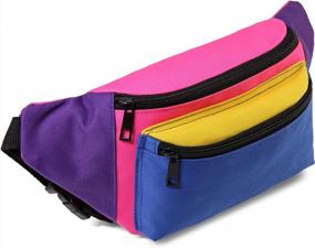 img 3 attached to MIAIULIA 80S Neon Waist Fanny Pack For 80S Costumes,Festival Travel Party #Other