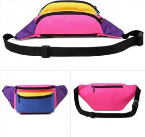 img 2 attached to MIAIULIA 80S Neon Waist Fanny Pack For 80S Costumes,Festival Travel Party #Other