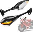signal mirrors sports motorcycle carbon logo