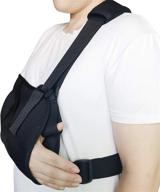 solmyr arm sling: support for broken bones, lightweight ergonomic design & adjustable shoulder rotator cuff brace (adult) logo