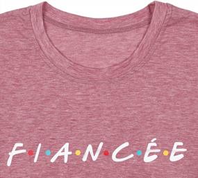 img 2 attached to Women'S Fiancee Engagement Tee Shirt - Future Mrs. Gifts For Wife, Bride-To-Be Party Tops