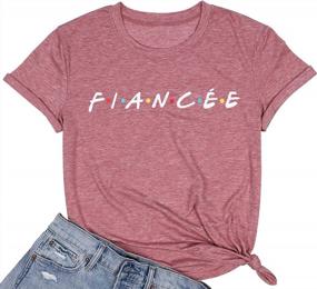 img 4 attached to Women'S Fiancee Engagement Tee Shirt - Future Mrs. Gifts For Wife, Bride-To-Be Party Tops