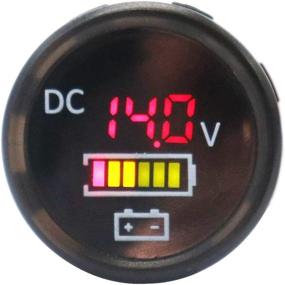 img 4 attached to 12-24V 12V-24V Waterproof Red LED Digital Voltage Current For Car Boat Voltmeter