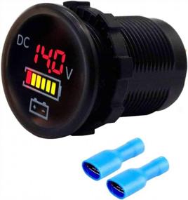 img 3 attached to 12-24V 12V-24V Waterproof Red LED Digital Voltage Current For Car Boat Voltmeter
