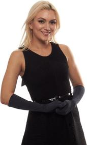 img 3 attached to Belle Matte Satin Length Gloves Women's Accessories ~ Special Occasion Accessories